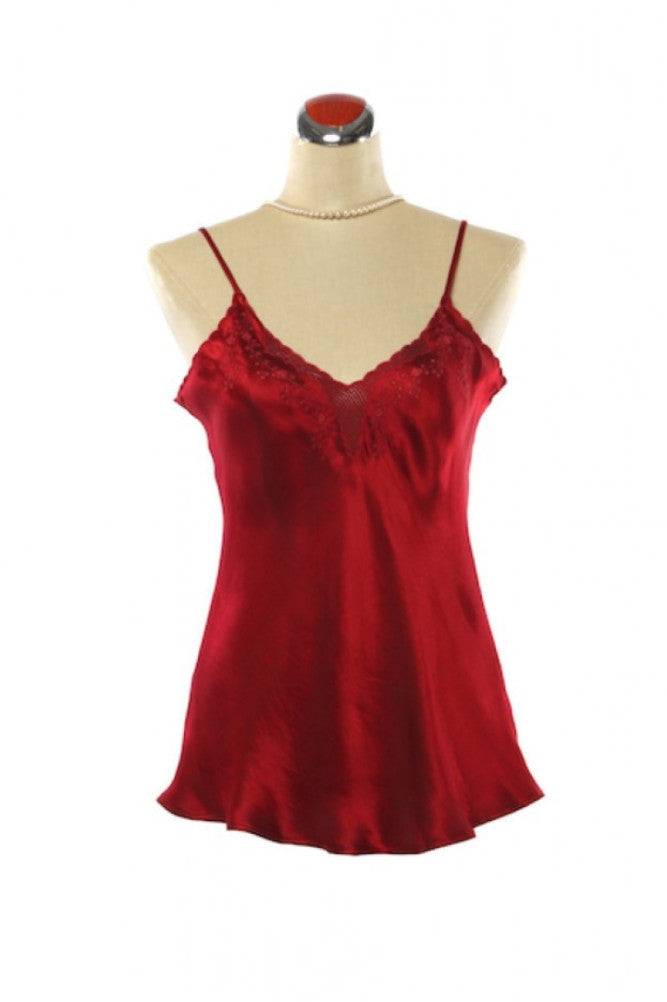 Red Silk Camisole 