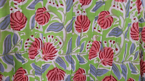 Cotton Nightdress - Green Pōhutukawa