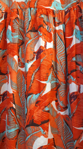 Olive Cotton Dress - Persimmon