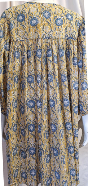 Mustard and Blue Dress or Top