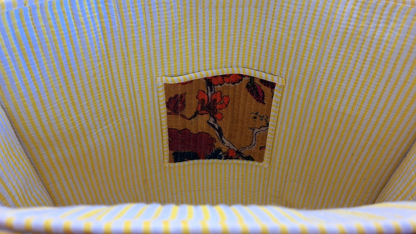 Cotton Velvet Tote Bag Golden Tree of Life