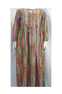 Tiger Print - Green and Pink