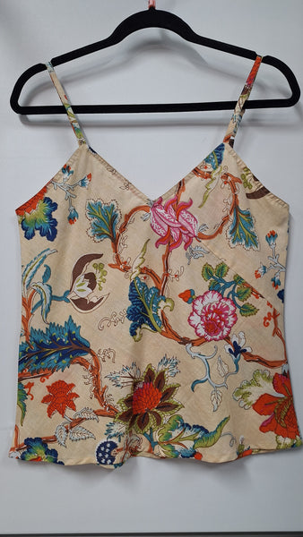 Cotton Camisole – Tree of Life, Sand