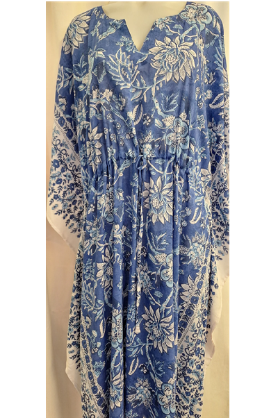 Anokhi Tie Kaftan - Blue