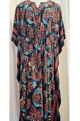 Anokhi Kaftan - Red Sunflowers