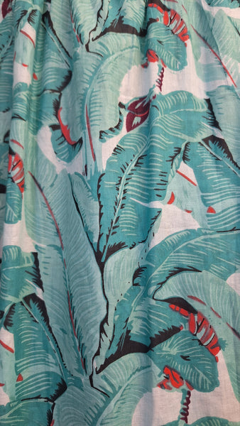 Olive Cotton Dress - Aqua Blu