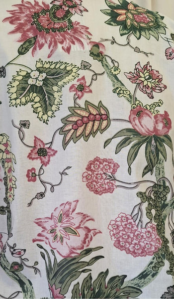 Cotton Pyjamas - White Floral