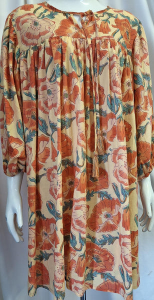 Orange Poppy Dress or Top
