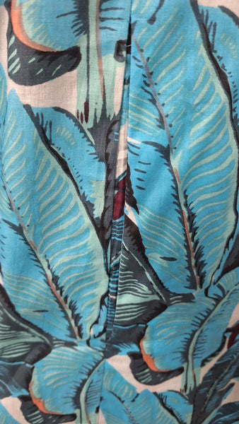 Tropicana Dress -Aqua Blu