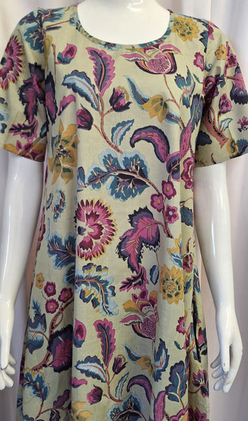 Exotic Lilac Flower Dress