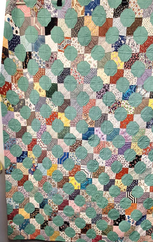 Vintage Bow Tie Hand Stitched Quilt