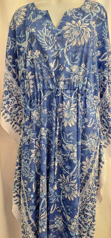 Anokhi Tie Kaftan - Blue