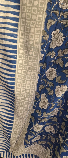 Anokhi Style Tie Kaftan -Dark Blue