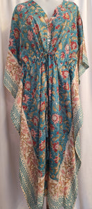 Anokhi Style Tie Kaftan - Teal
