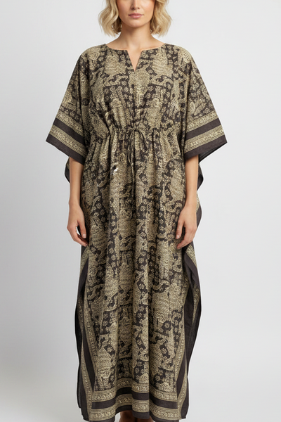 Anokhi Tie Kaftan - Tiger