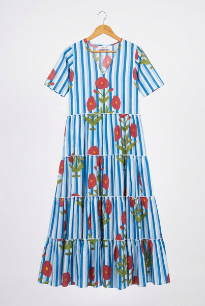 Poppy Tiered Dress Long Sleeves