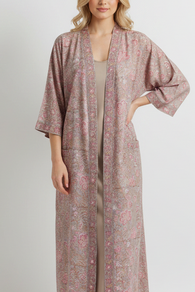 Anokhi Style Robe – Pink Floral