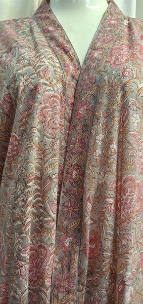 Anokhi Style Robe – Pink Floral