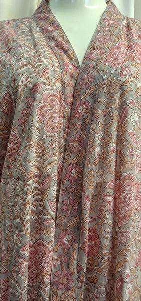 Anokhi Style Robe – Pink Floral
