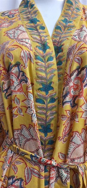 Anokhi Style Robe – Golden Yellow
