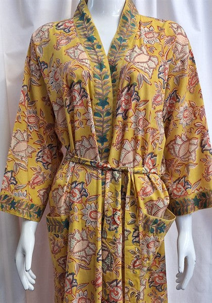 Anokhi Style Robe – Golden Yellow