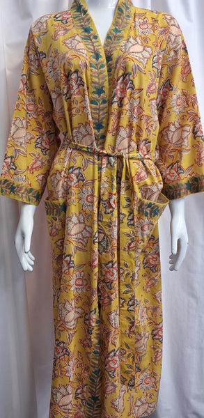 Anokhi Style Robe – Golden Yellow