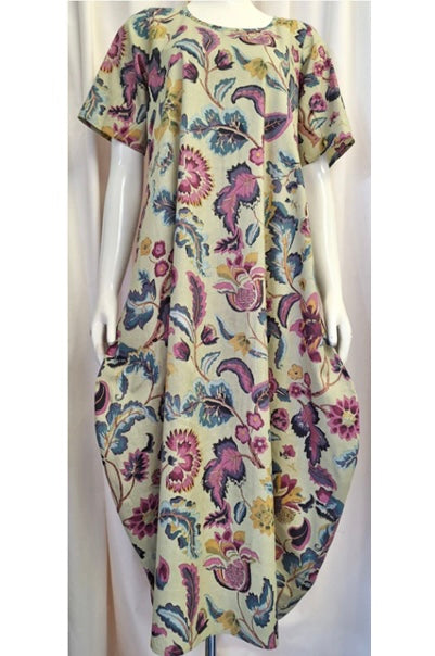 Exotic Lilac Flower Dress