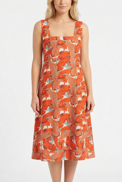 Tropicana Dress -Tangerine