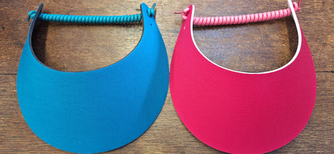 Sun Visors - Teal and Pink