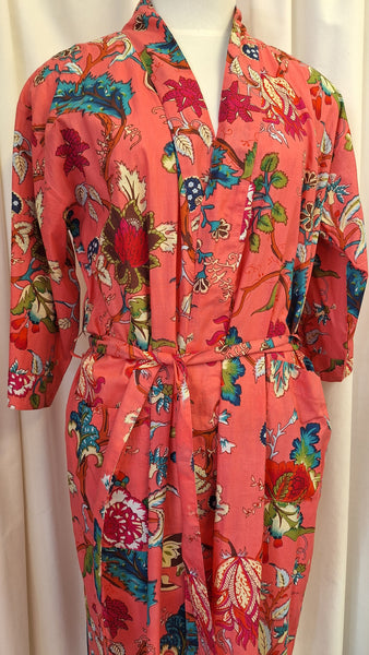 Cotton Robe  - Tree of Life - Mango