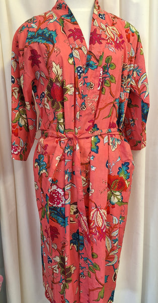 Cotton Robe  - Tree of Life - Mango