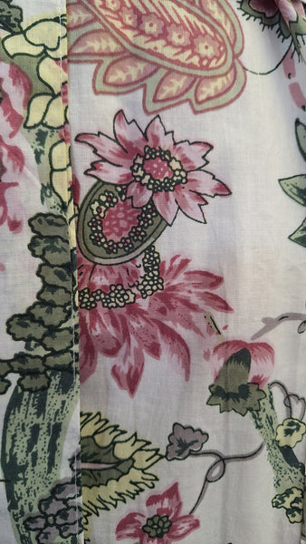 Cotton Robe  - Tree of Life - White