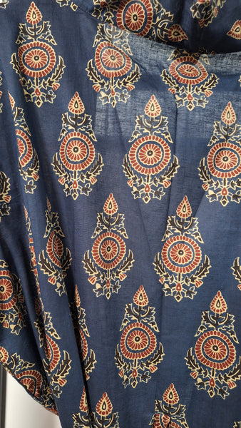 Cotton Robe - Navy Symbol