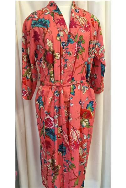 Cotton Robe  - Tree of Life - Mango