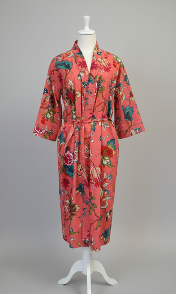 Cotton Robe  - Tree of Life - Mango