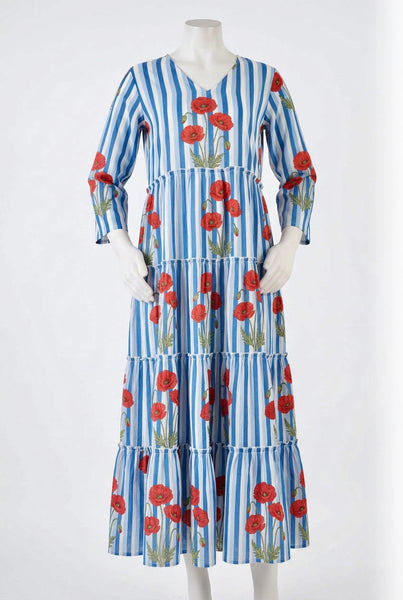 Poppy Tiered Dress Long Sleeves
