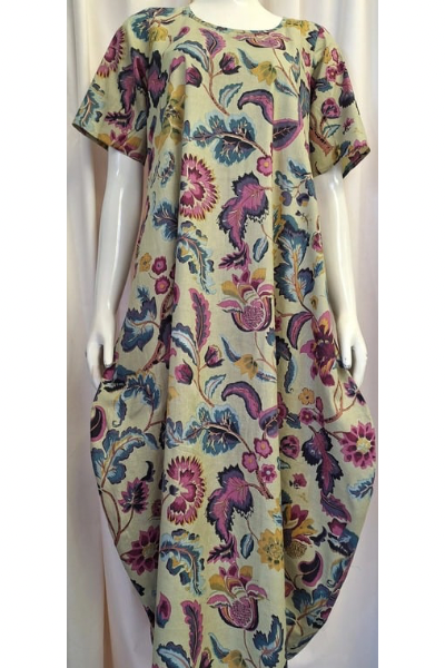 Exotic Lilac Flower Dress