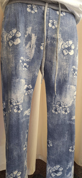 Italian Stretch Pants Pansy Lt Denim