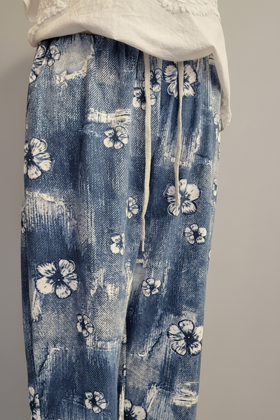 Italian Stretch Pants Pansy Denim