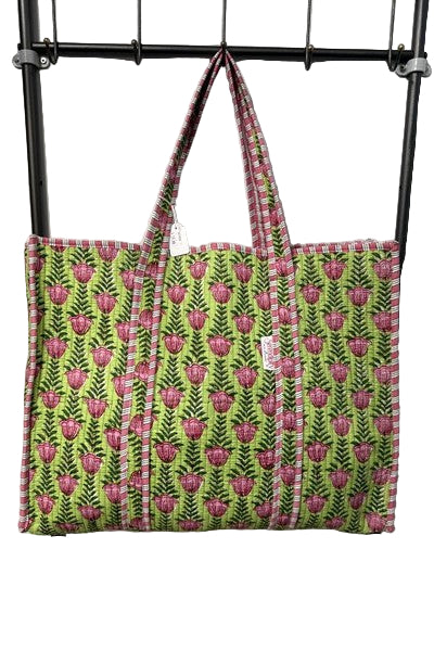 Floral Pink Tote Bag