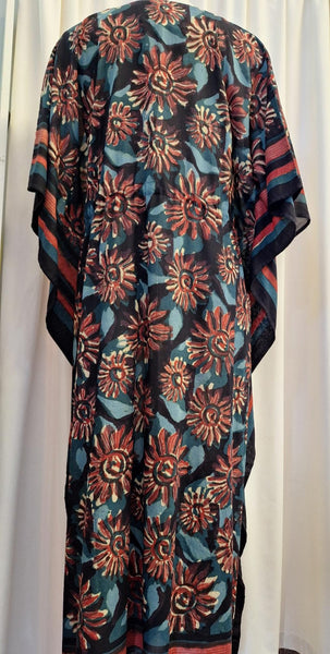 Anokhi Kaftan - Red Sunflowers