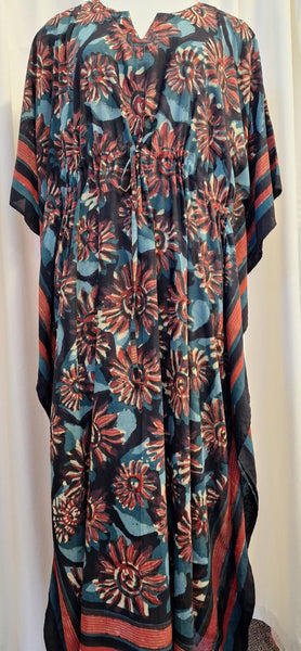 Anokhi Kaftan - Red Sunflowers
