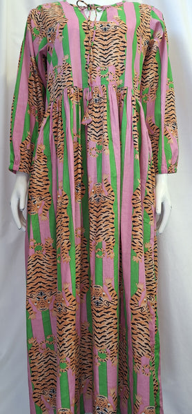 Tiger Print - Green and Pink
