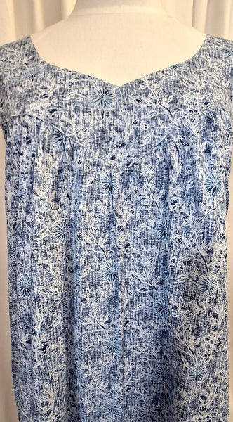 Aster Cotton Nightdress - Sleeveless