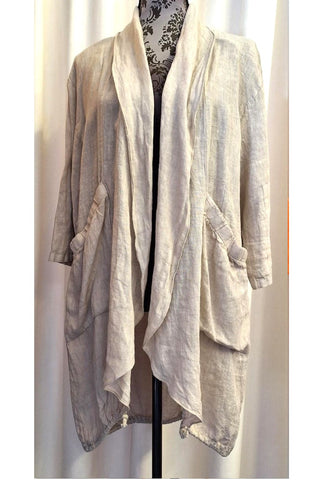 Italian Linen Jacket Beige