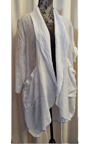Italian Linen Jacket White