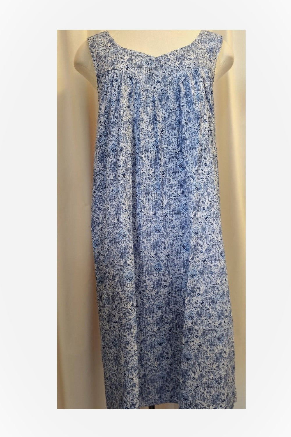 Aster Cotton Nightdress - Sleeveless