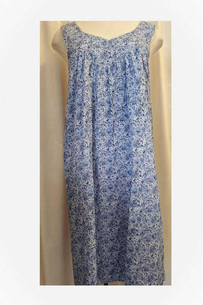 Aster Cotton Nightdress - Sleeveless