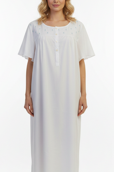 Short Sleeve – Blue flowers