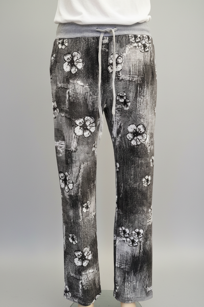 Italian Stretch Pants - Pansy, Charcoal